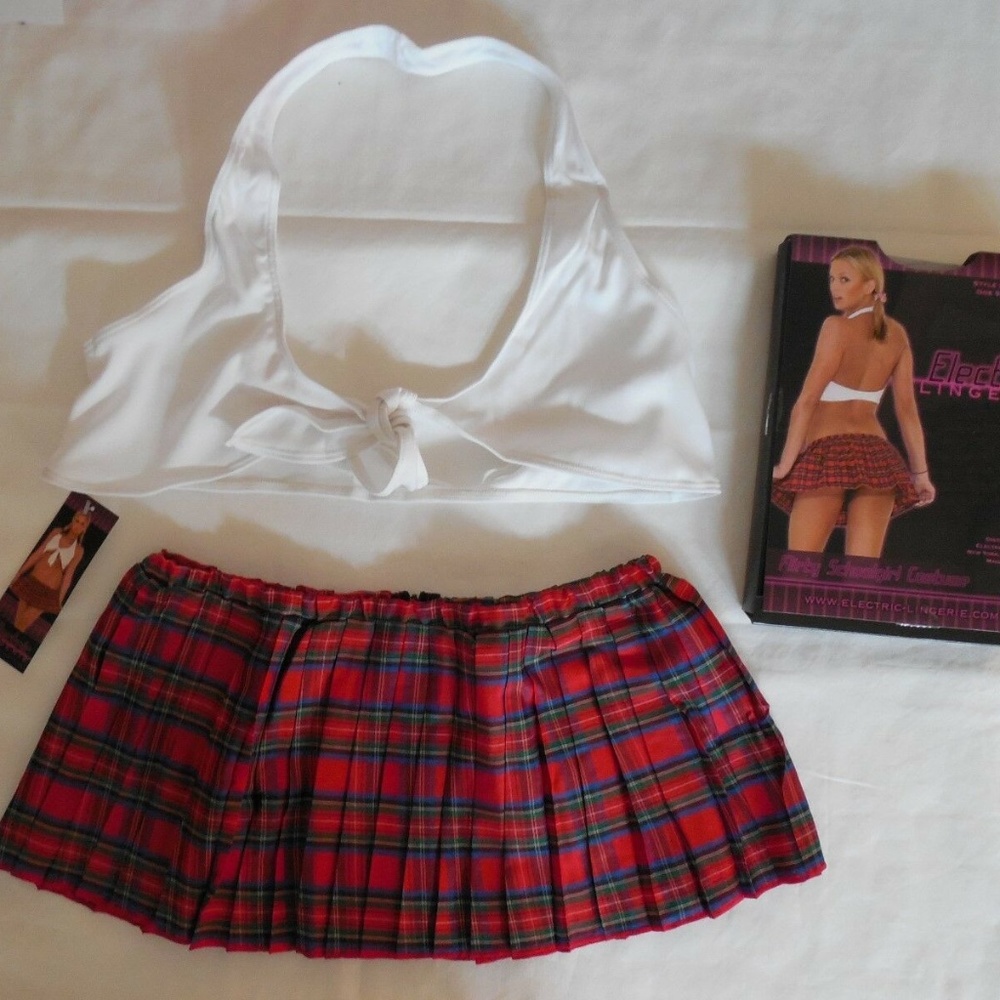 New Sexy School Girl Halloween Costume One Size